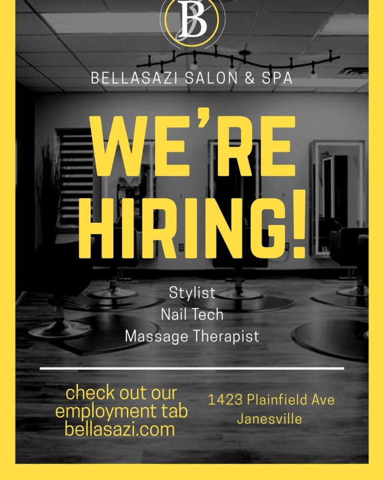We’re Recruiting New Members Join the Bellasazi Salon & Spa Team